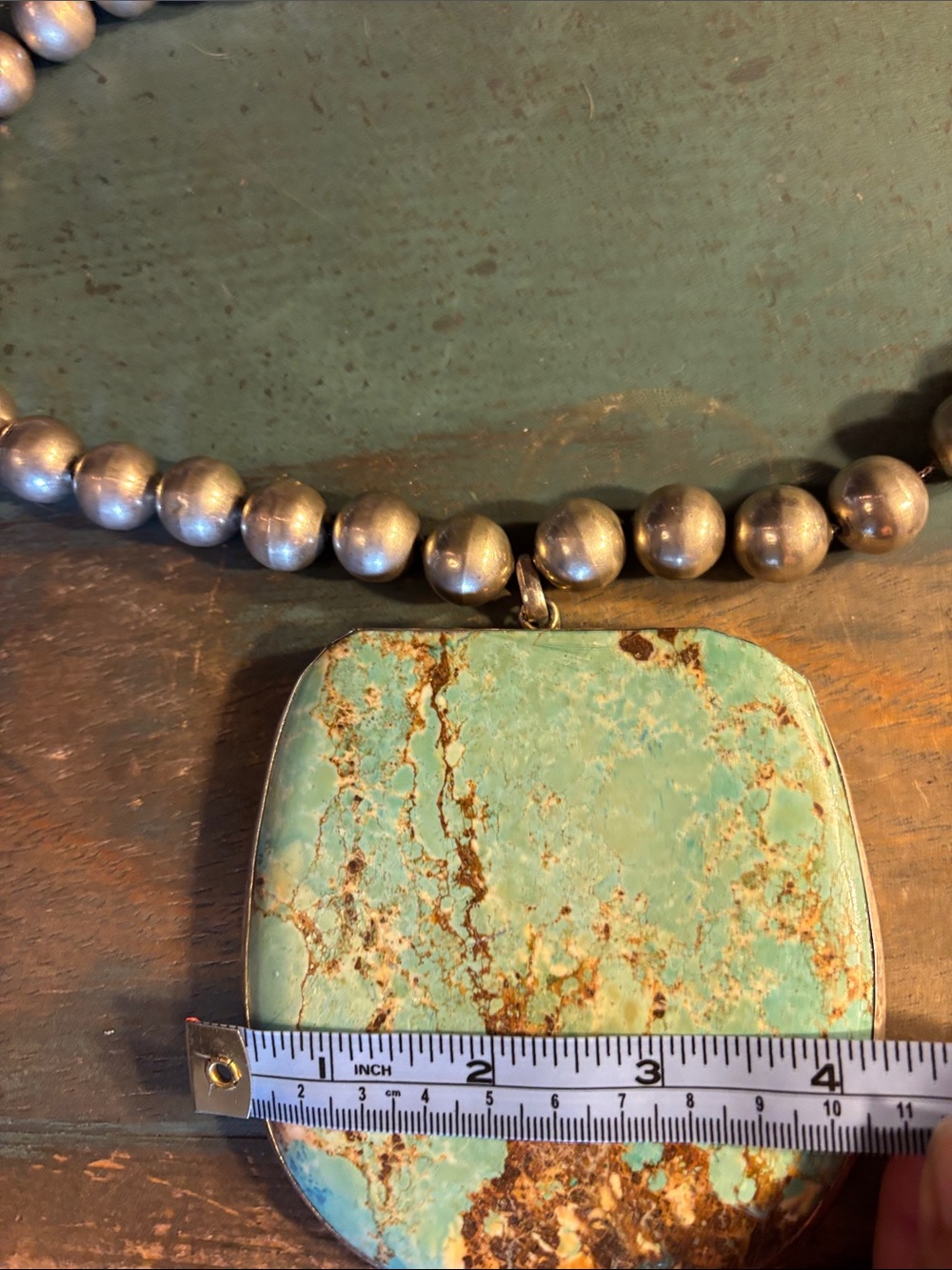 Rare old pawn Heavy sterling silver necklace - Picture 3 of 9